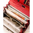 Portfel, czerwony, skórzany, Peterson