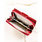 Portfel, czerwony, skórzany, Peterson