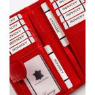 Portfel, czerwony, skórzany, Rovicky