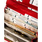 Portfel, czerwony, skórzany, Rovicky