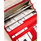 Portfel, czerwony, skórzany, Rovicky