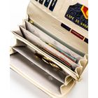 Portfel, ecru, RFID, Peterson