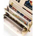 Portfel, ecru, skóra naturalna i ekologiczna, Peterson