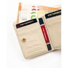 Portfel, ecru, skóra naturalna i ekologiczna, Peterson