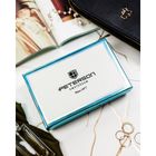 Portfel, fioletowy, skóra naturalna i ekologiczna, Peterson