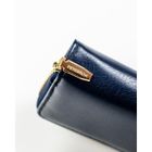 Portfel, granatowy, skóra ekologiczna, Peterson