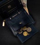 Portfel, granatowy, skórzany, RFID, Always Wild