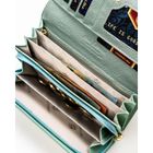 Portfel, jasnozielony, skórzany, Peterson