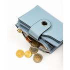 Portfel, niebieski, skóra ekologiczna, Peterson