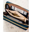 Portfel-piórnik, granatowy, skóra ekologiczna, Rovicky