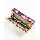 Portfel, skóra naturalna i ekologiczna, kwiatowy wzór, Peterson