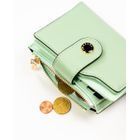 Portfel, zielony, skóra ekologiczna, Peterson