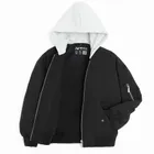 Przejściowa kurtka bomberka unisex z odpinanym kapturem NOWEAR