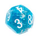 Rebel, komplet kości RPG, gęsty rdzeń, morskie białe cyfry