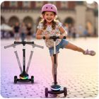 Ricokids, Leddi, hulajnoga 3-kołowa, balansowa, LED, czarna