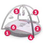 Ricokids, mata edukacyjna, interaktywna, Królik, 90-45 cm