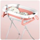 Ricokids, RK-287, wanienka składana ze stelażem, termometrem i wkładką, biało-różowa