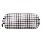 Rovicky, kosmetyczka, krata, beżowo-granatowa