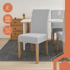 Ruhhy, pokrowce na krzesła, jasnoszare, 6 szt.