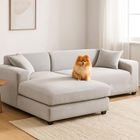 Ruhhy, pokrowiec na kanapę, jasnoszary, 145-185 cm