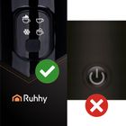 Ruhhy, spieniacz do mleka, czarny, 400W, 26180