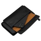 Saszetka do ręki, czarna, skóra ekologiczna, Rovicky