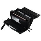 Saszetka do ręki, czarna, skóra ekologiczna, Rovicky