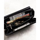 Saszetka na biodro, czarna, skórzana, RFID, Rovicky