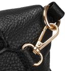 Saszetka na biodro, nerka, czarna, skóra ekologiczna, Peterson