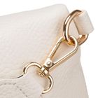 Saszetka na biodro, nerka, jasnobeżowa, skóra ekologiczna, Peterson