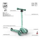 Scoot & Ride, Highwaykick 3S, hulajnoga z systemem sterowania 2w1, Forest