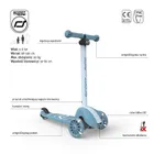 Scoot & Ride, Highwaykick 3S, hulajnoga z systemem sterowania 2w1, Steel