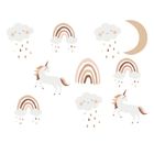 Sipo, naklejki na ścianę do pokoju dziecięcego, Jednorożce boho