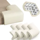 Sipo, zestaw piankowych zabezpieczeń narożników mebli, kremowe, 4 szt.