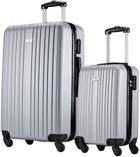 Slazenger, zestaw 2 walizek, 18 i 26 cali, silver