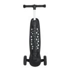 Smiki, hulajnoga 3-kołowa, światła LED, czarna