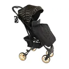 Smiki, Thunder Pro, wózek spacerowy, czarno-złoty