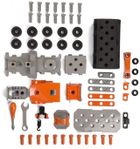 Smoby, Black&Decker, ciężarówka z walizką z narzędziami 2w1