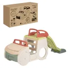 Smoby, Life, Samochód przygód 3w1, zabawka ogrodowa ze zjeżdżalnią