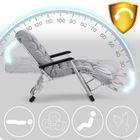 Sofotel, ChillWell, leżak ogrodowy składany z poduszką, szary