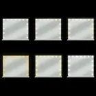 Soulima, lusterko kosmetyczne, LED, 58-46 cm