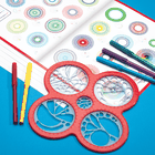 Spirograph, zestaw artystyczny, Cyclex