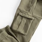 Spodnie dresowe khaki cargo regular NOWEAR