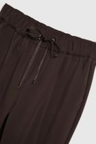 Spodnie materiałowe damskie, brązowe, Moodo