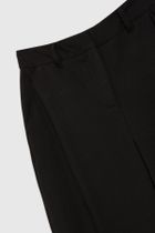 Spodnie materiałowe damskie, czarne, Moodo