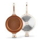 Starke Pro, Texture Creamy, zestaw garnków z pokrywką i patelnia, 10 elementów