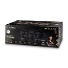 Starke Pro, Texture Grey, zestaw garnków z pokrywką i patelnia, 10 elementów