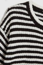 Sweter damski, czarno-biały, Moodo