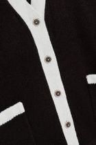 Sweter damski, rozpinany, czarny, Moodo