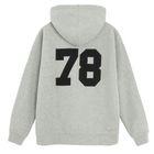 Szara bluza unisex oversize z kapturem NOWEAR